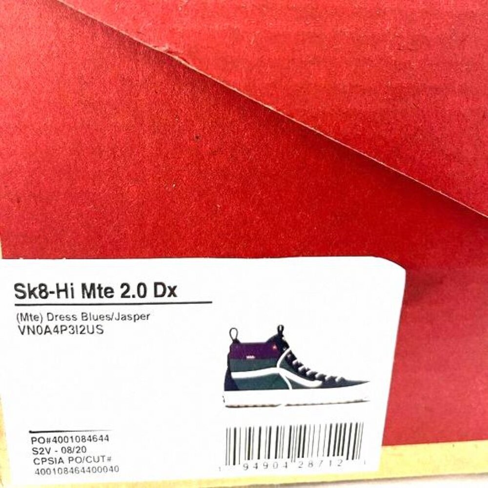 💖MEGA SALE💖VANS Sk8-Hi MTE 2.0 Womens Blue VN0A4P3I2US Leather Payent Winter - Picture 8 of 8